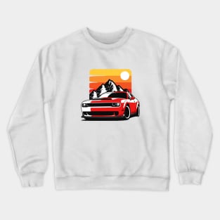 Red Demon Mountains Crewneck Sweatshirt